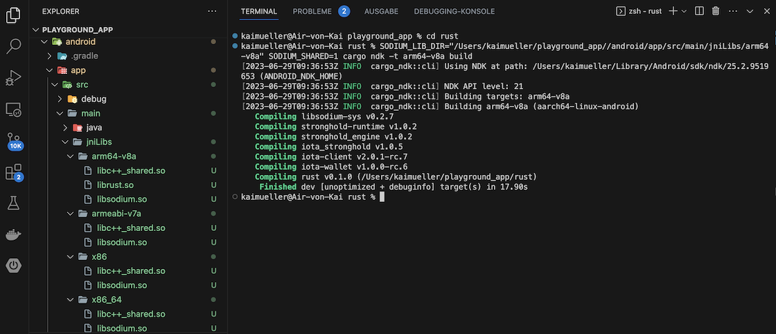 Location to paste libc++_shared.so